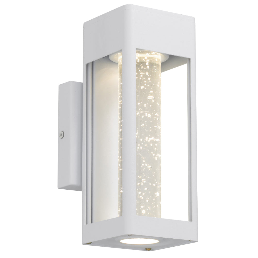 Hollis Aluminium Small Exterior Wall Light White - HOLLIS EX25-WH