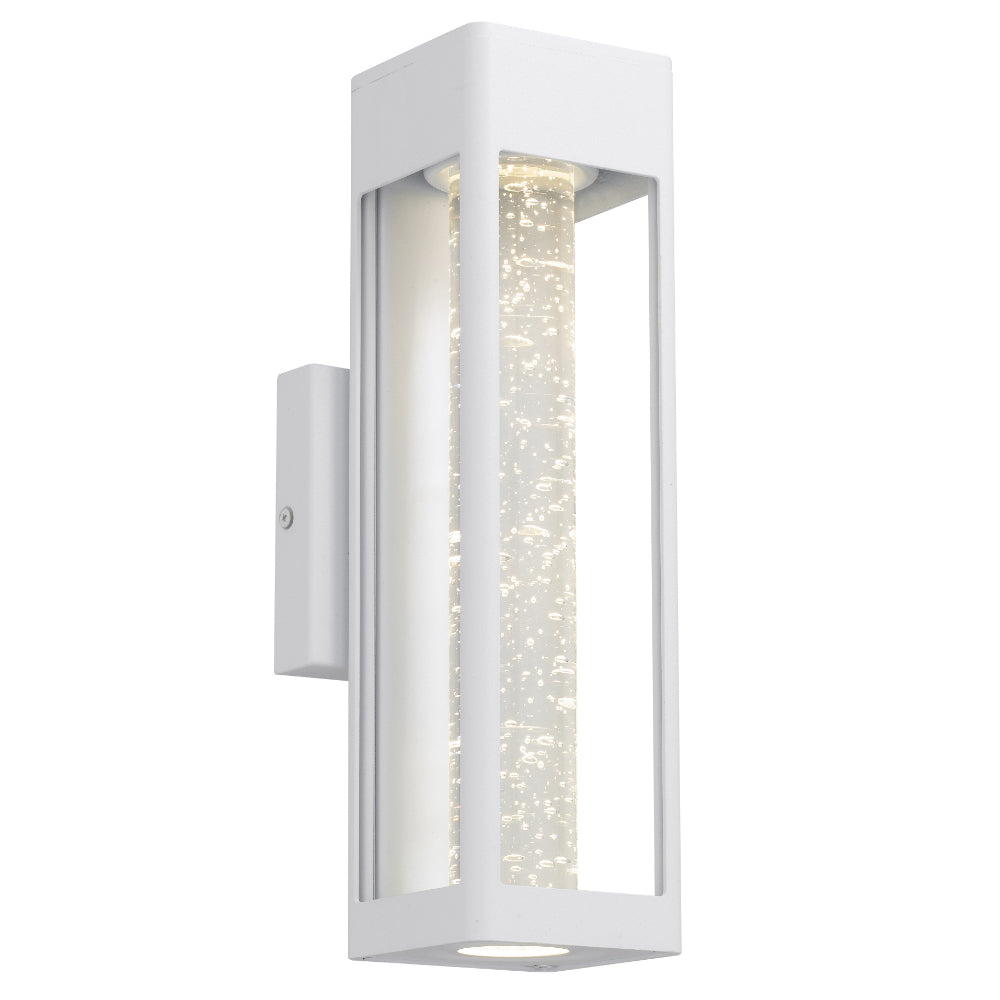 Hollis Aluminium Medium Exterior Wall Light White - HOLLIS EX35-WH