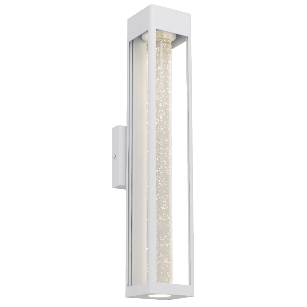 Hollis Aluminium Large Exterior Wall Light White - HOLLIS EX55-WH