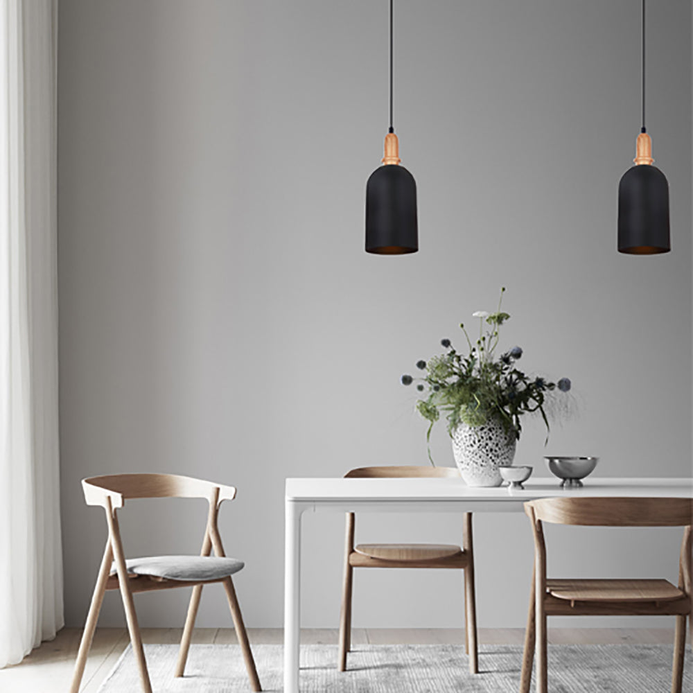 Buy Pendant Lights Australia HORTEN Oblong 1 Light Pendant Black - HORTEN2