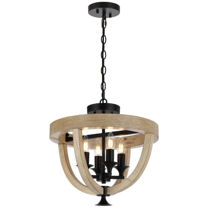 Hosley 4 Light Pendant CTC Black - HOSLEY CTC4-BK