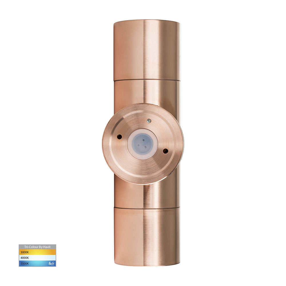 Buy Up / Down Wall Lights Australia Tivah Up & Down Wall 2 Lights 5W Solid Copper 3CCT - HV1017GU10T