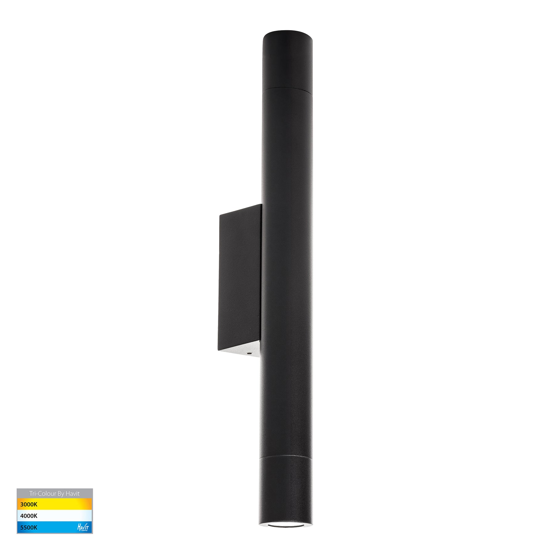 Dugo LED Up & Down Wall Light 1.5W Tri Colour Black - HV10295T