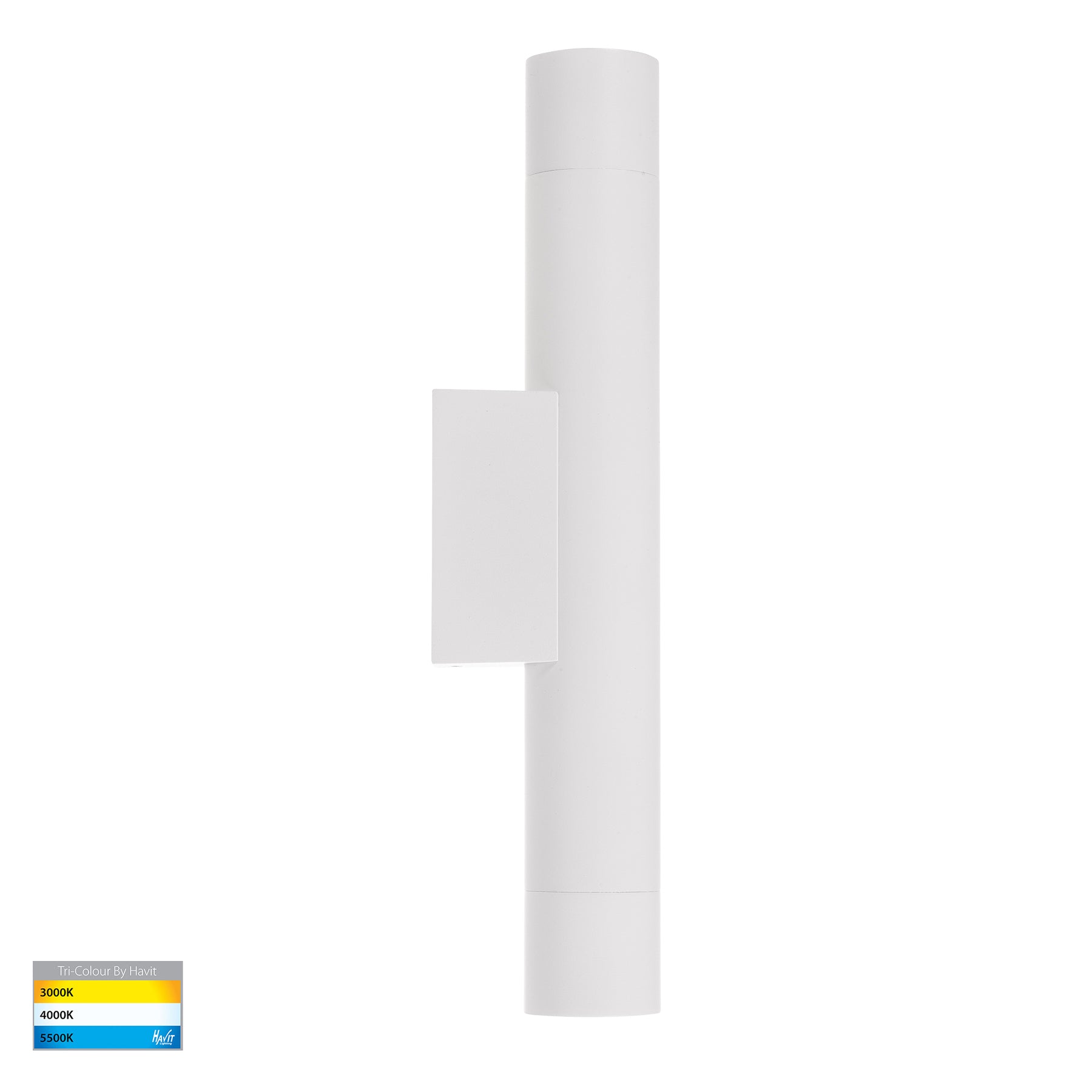 Dugo LED Up & Down Wall Light 3W Tri Colour White - HV10393T