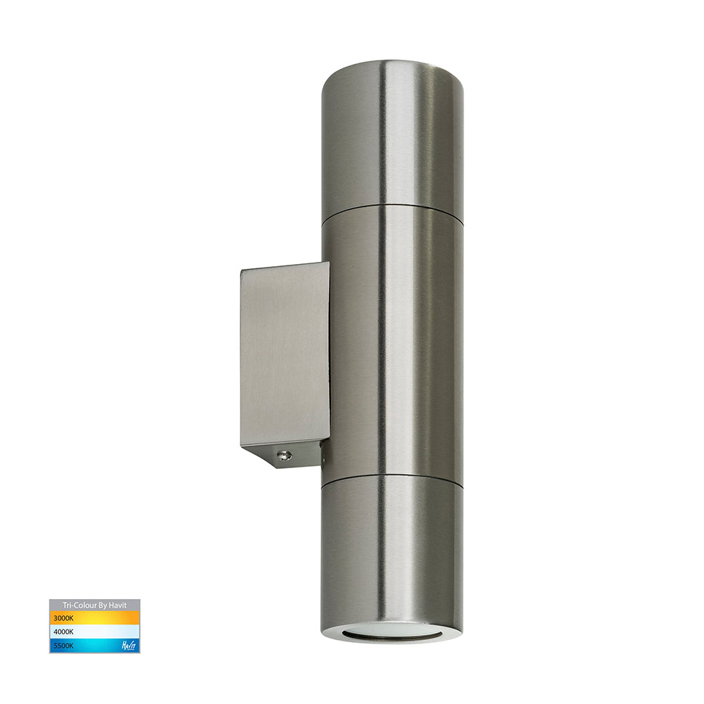 Buy Up / Down Wall Lights Australia Piaz Up & Down Wall 2 Lights 304 Stainless Steel 3CCT - HV1071T