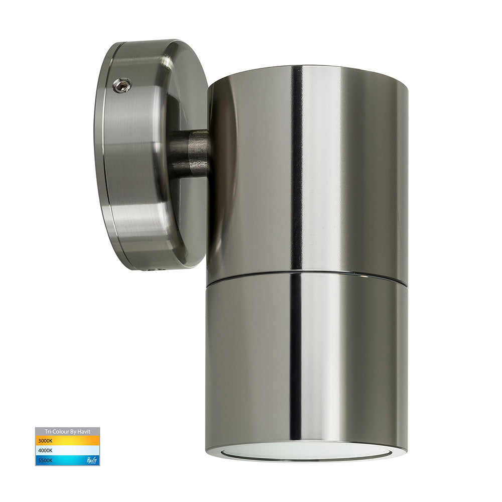 Buy Exterior Wall Lights Australia Tivah Exterior Wall Light Fixed 5W 316 Stainless Steel 3CCT - HV1107GU10T