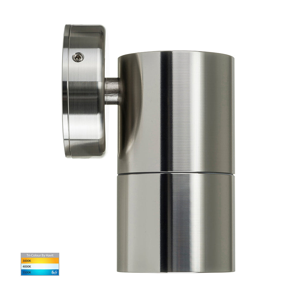 Buy Exterior Wall Lights Australia Tivah Exterior Wall Light Fixed 5W 316 Stainless Steel 3CCT - HV1107GU10T