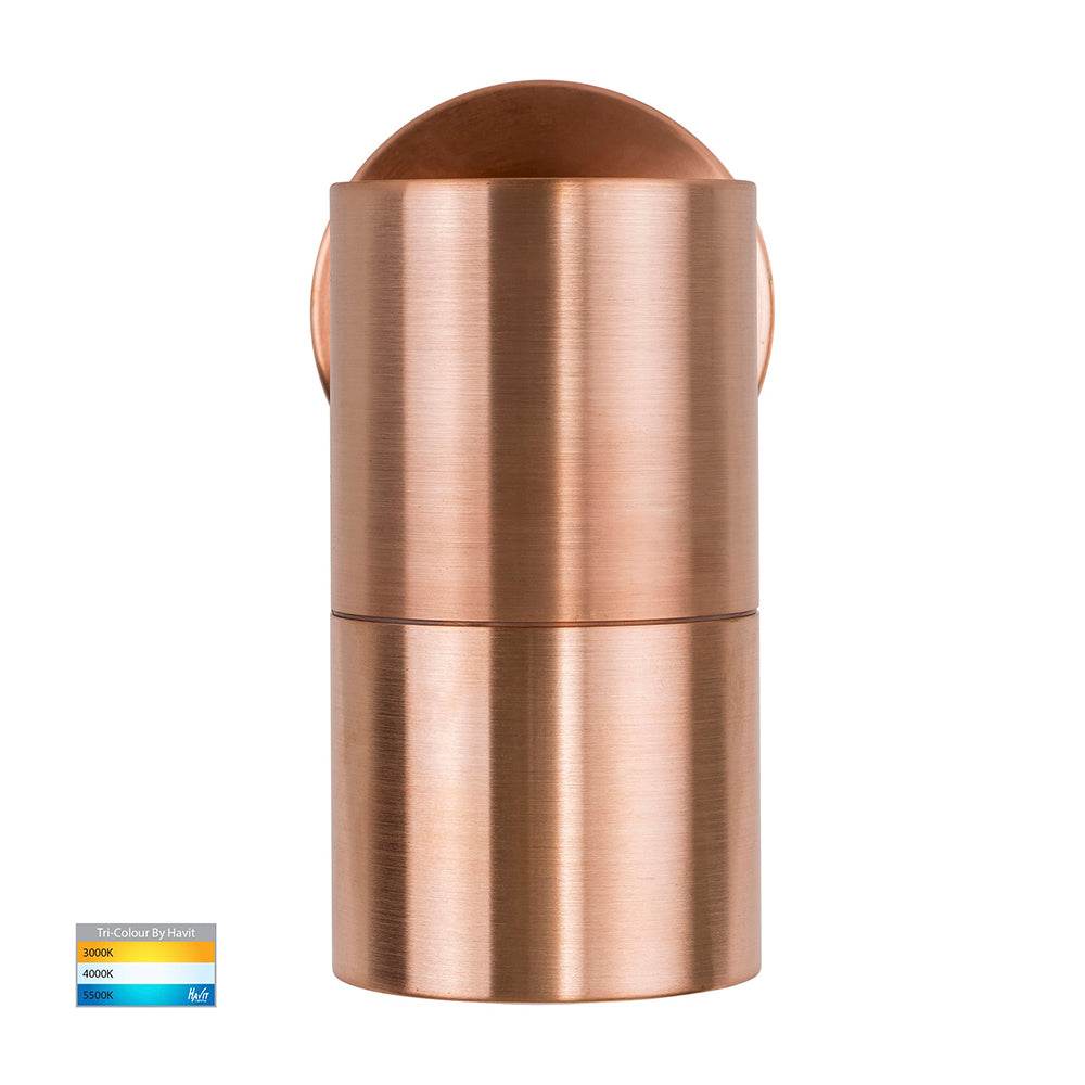 Buy Exterior Wall Lights Australia Tivah Exterior Wall Light Fixed 12V Solid Copper 3CCT - HV1117MR16T