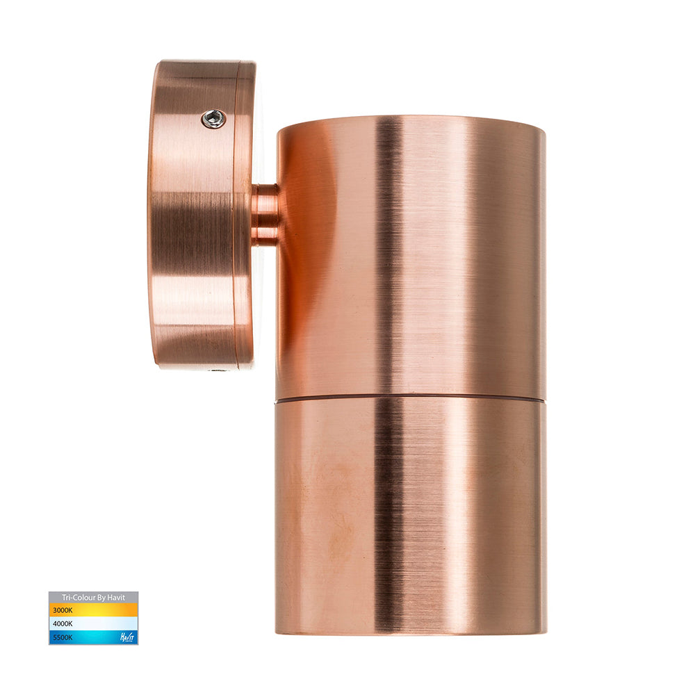 Buy Exterior Wall Lights Australia Tivah Exterior Wall Light Fixed Solid Copper 3CCT - HV1115T