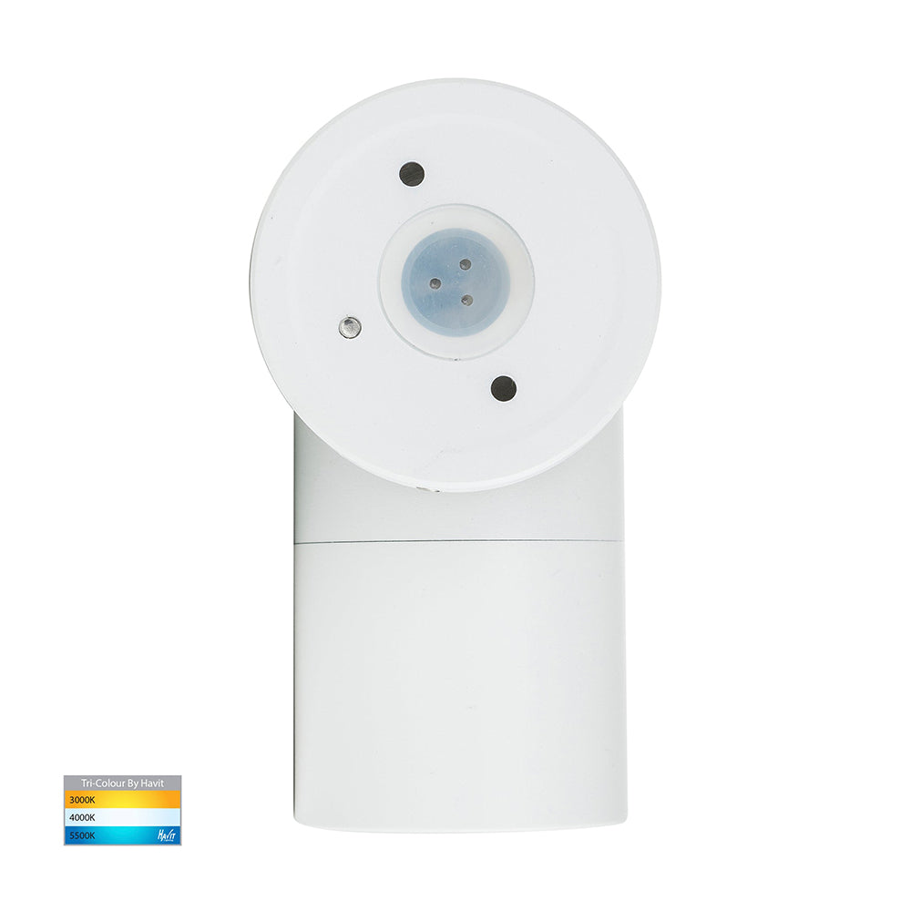 Buy Exterior Wall Lights Australia Tivah Exterior Wall Light Fixed 12V White Aluminium 3CCT - HV1137MR16T