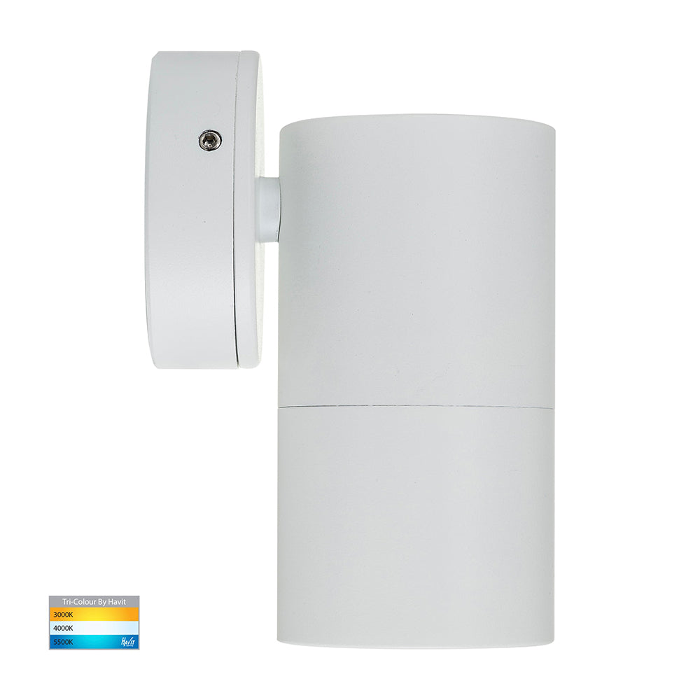 Buy Exterior Wall Lights Australia Tivah Exterior Wall Light Fixed 12V White Aluminium 3CCT - HV1137MR16T