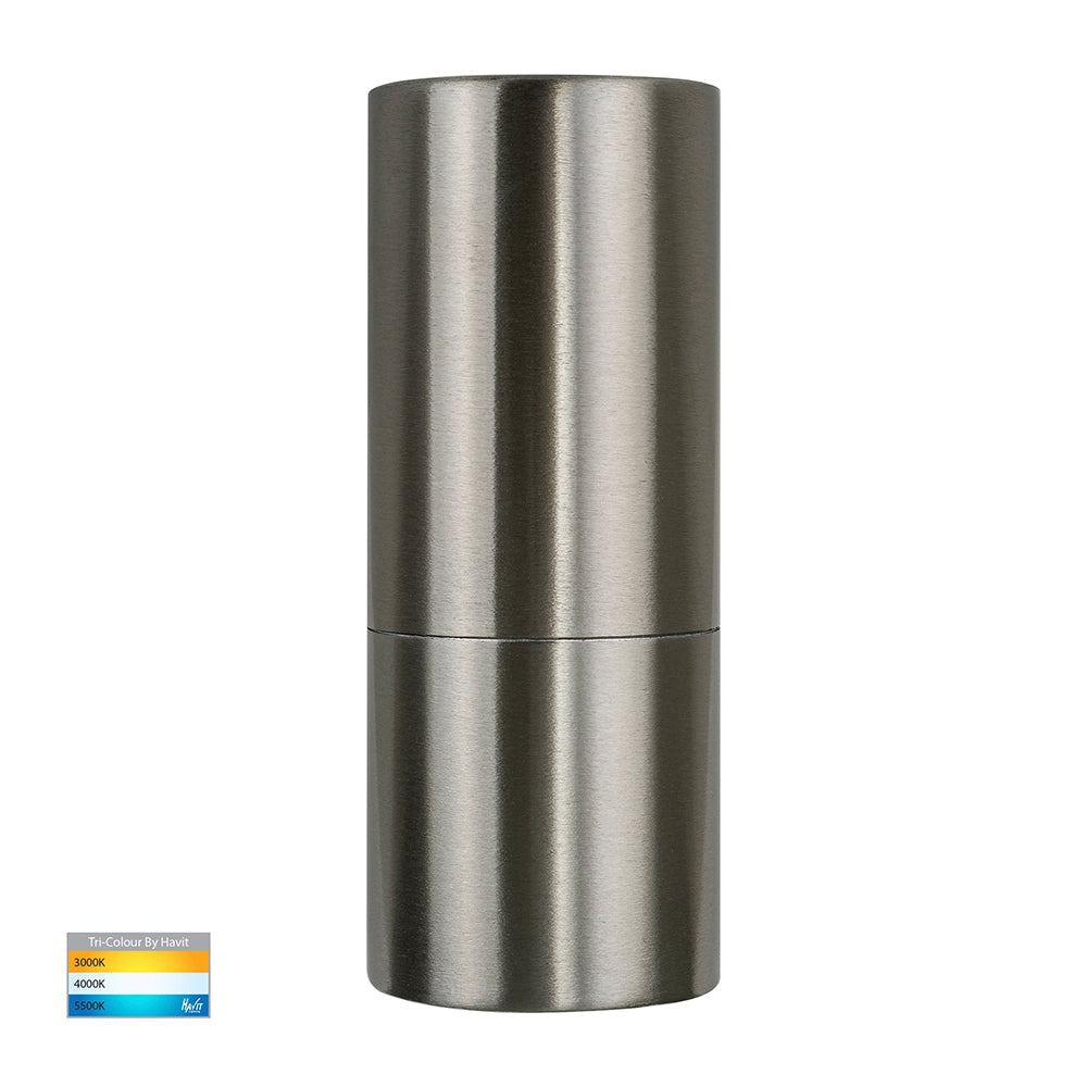 Buy Exterior Wall Lights Australia Piaz Exterior Wall Light Fixed 5W 304 Stainless Steel 3CCT - HV1171T