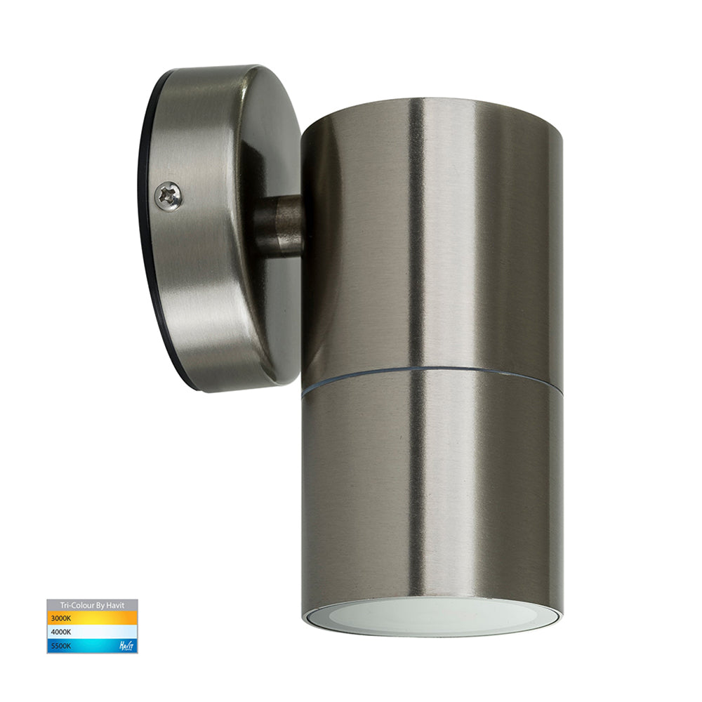 Buy Exterior Wall Lights Australia Fortis Exterior Wall Light Fixed 5W 304 Stainless Steel 3CCT - HV1172T