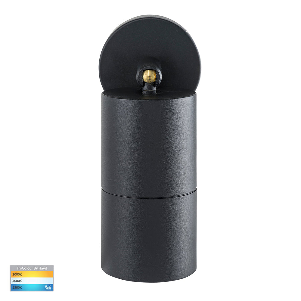 Buy Exterior Spotlights Australia Tivah Exterior Spotlight Adjustable Black Aluminium 3CCT - HV1225T