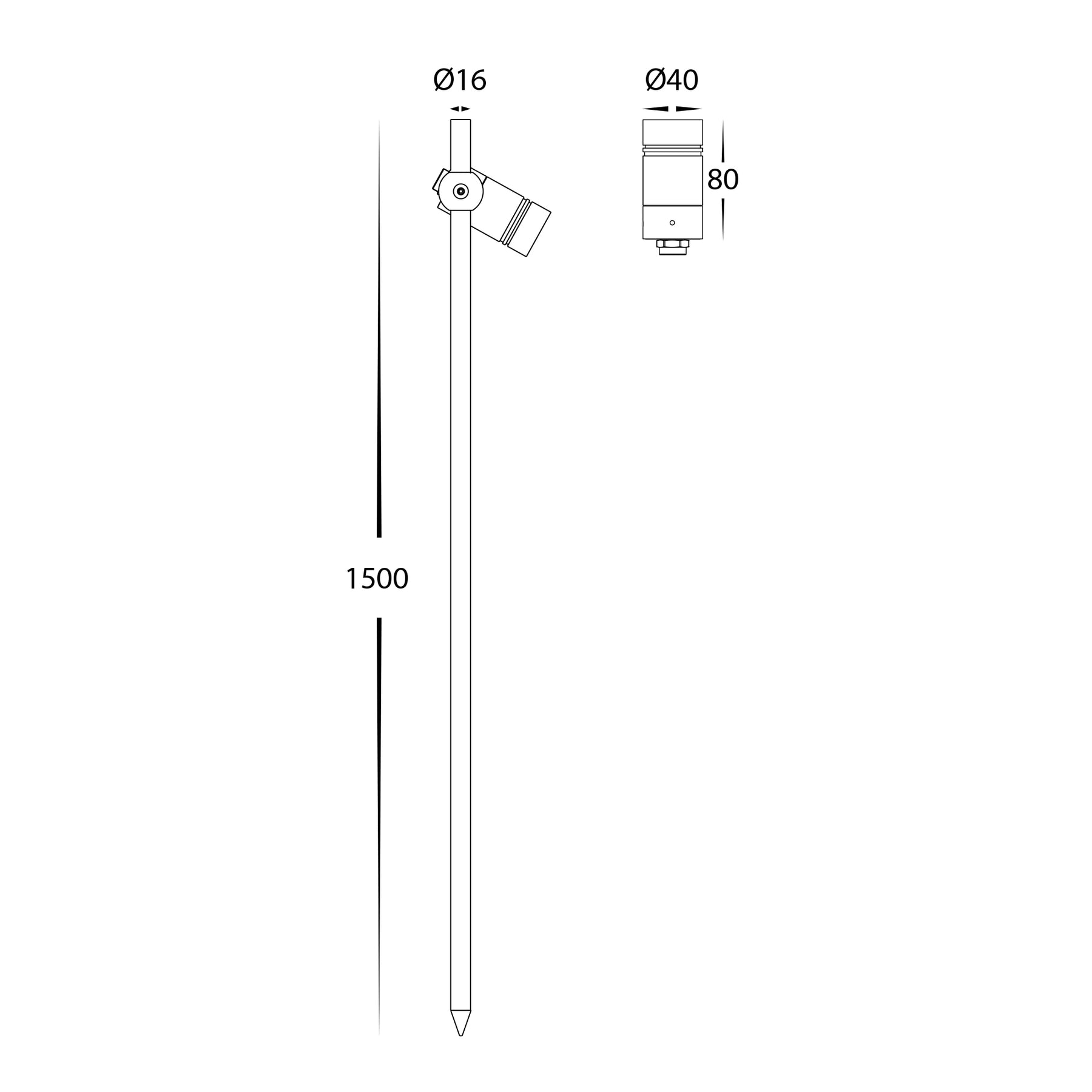 Lille LED Spotlights 2.5W 3CCT Black - HV1441T-1-BLK