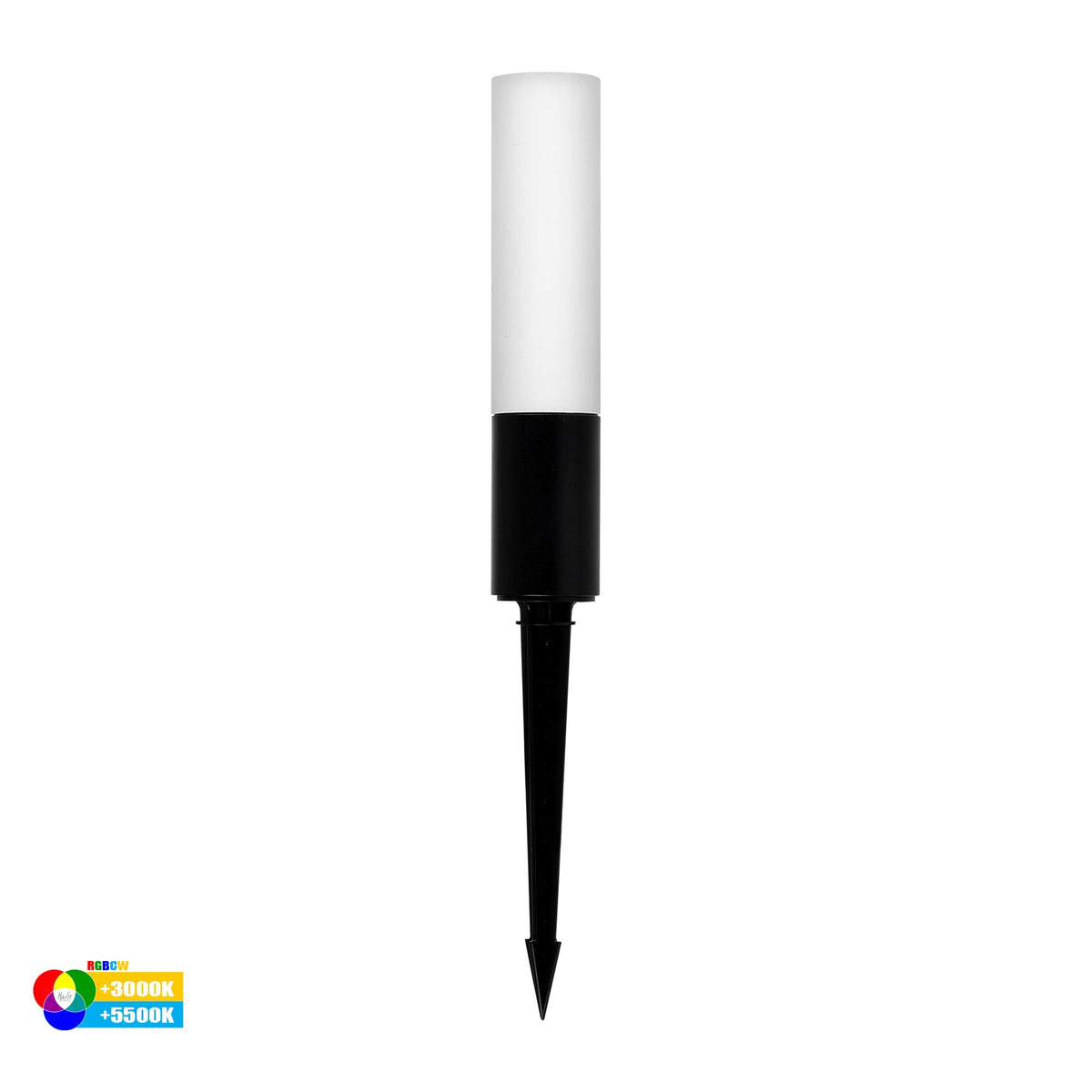 Akril LED Garden Spike Light 3W RGBCW Black - HV1449RGBCW-BLK-24V