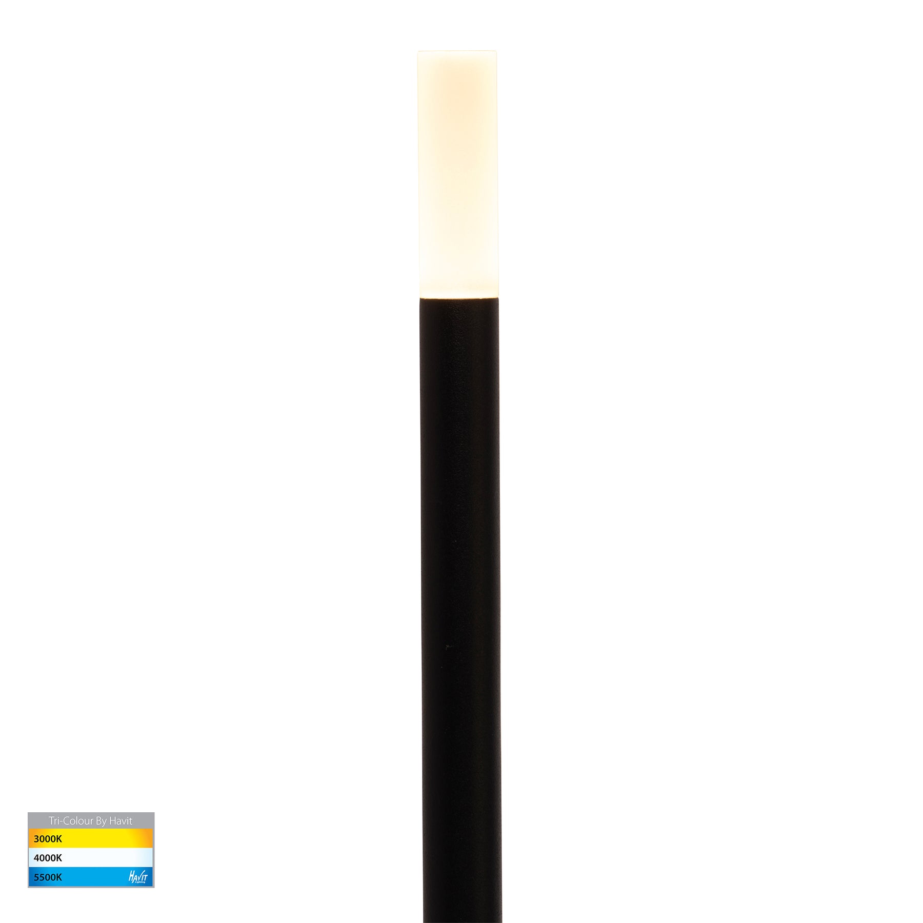 Drique LED Bollard Spike Light 24V 1W 3CCT Black - HV1514T-BLK-24V