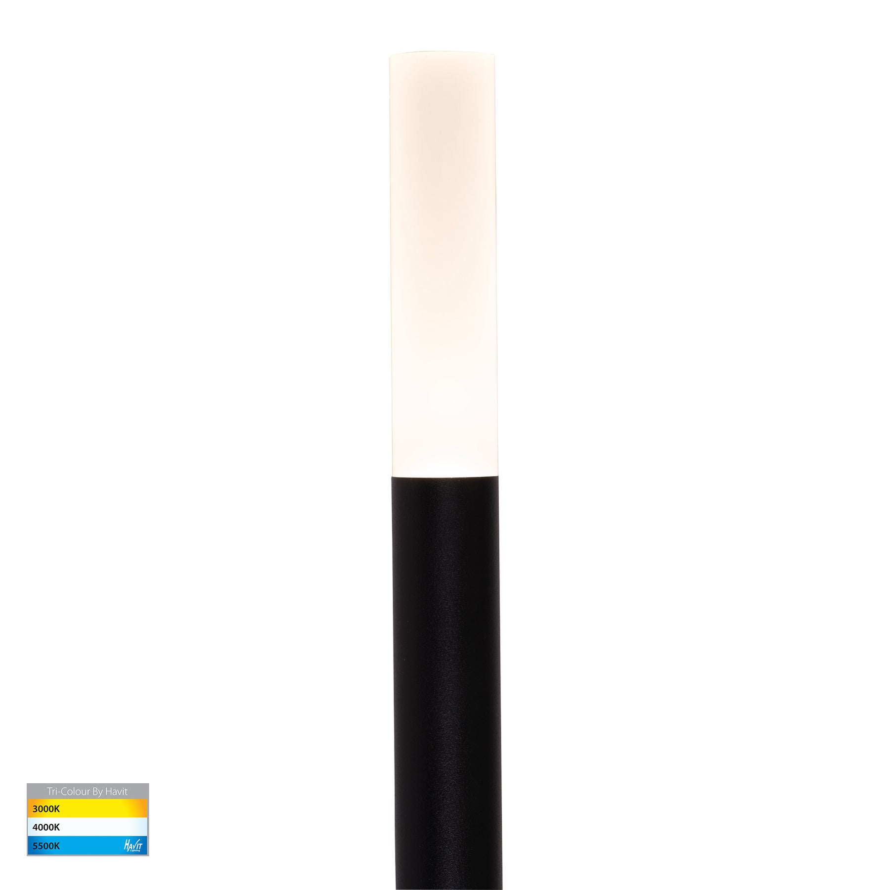 Drique LED Bollard Light 24V 3W 3CCT Black - HV1515T-BLK-24V