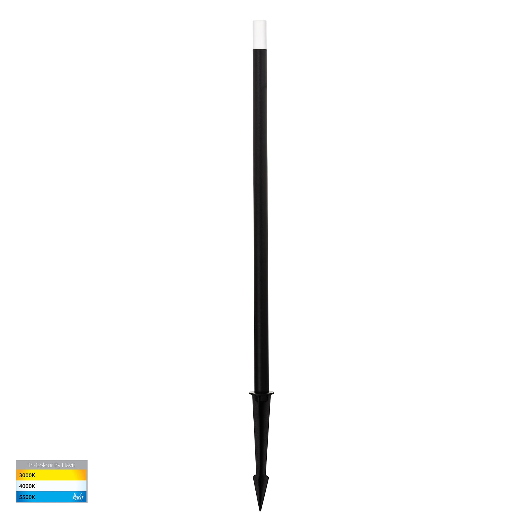 Drique LED Bollard Light 24V 3W 3CCT Black - HV1515T-BLK-24V