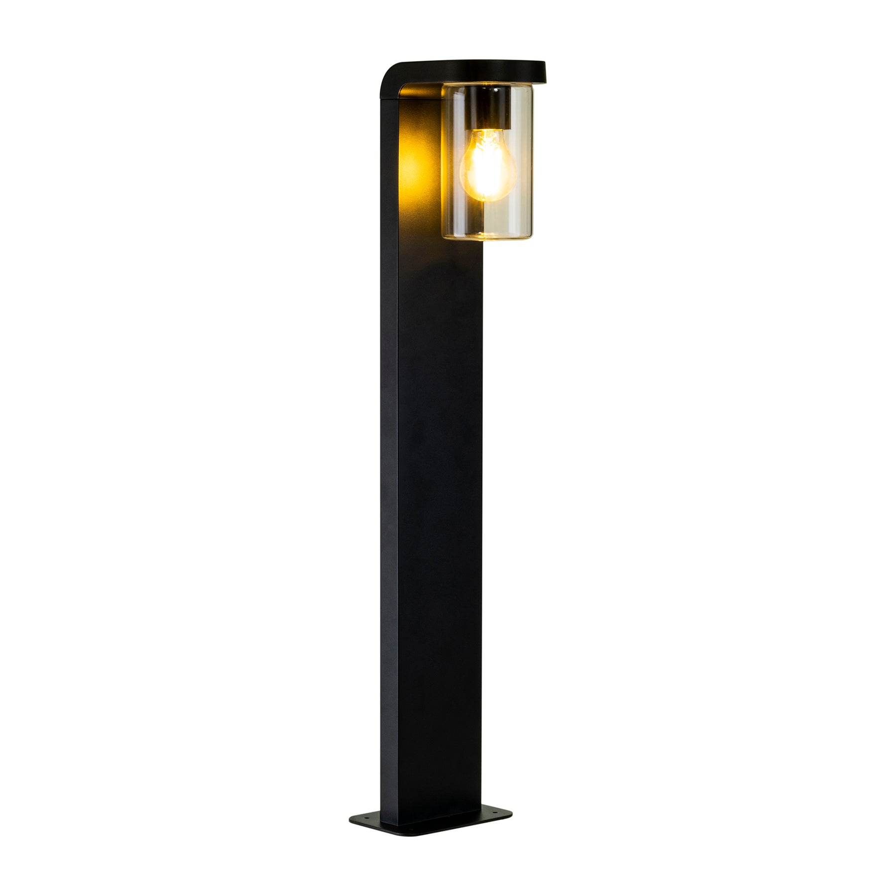 Angela Aluminium LED Bollard Light 9W 2700K Black - HV1692W-BLK