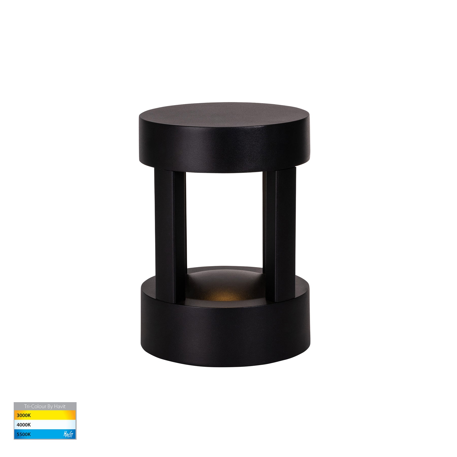 Pelare Pillar Round LED Light Aluminium Black - HV1699T-BLK-24V-RND