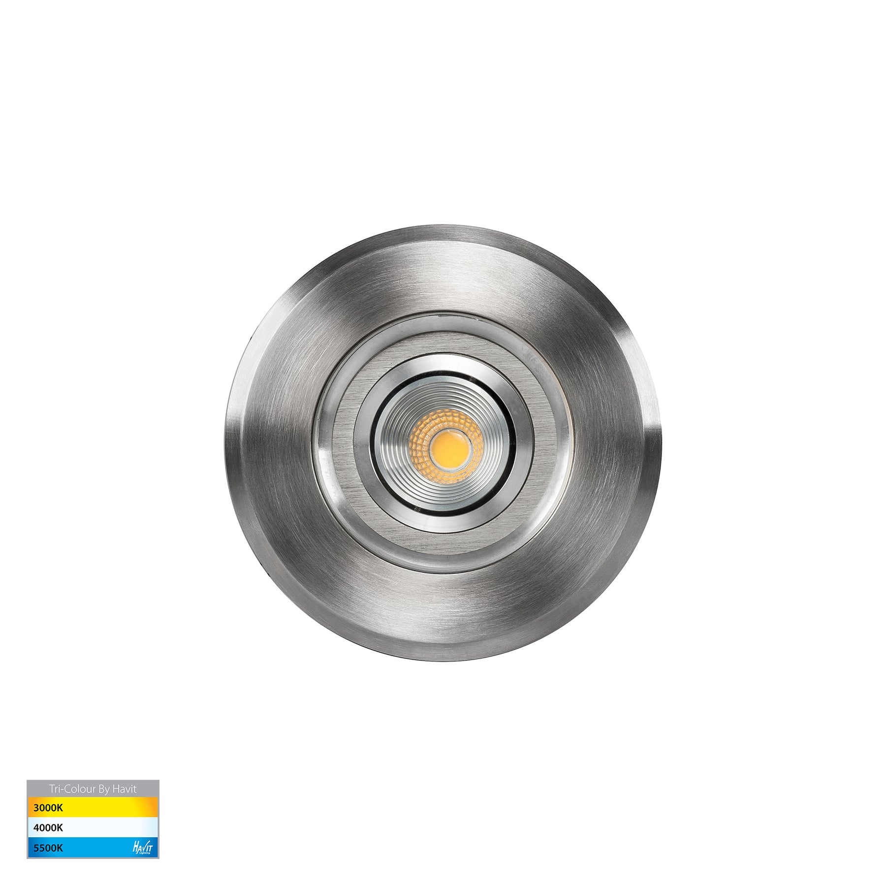 Toldo Adjustable LED Inground Light 316 Stainless Steel 3W 12V TRI Colour - HV1827T