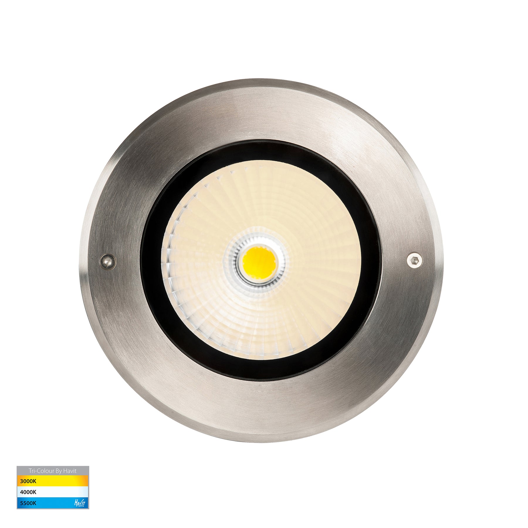 Klip LED Narrow Beam Inground Light 316 Stainless Steel 240V 30W TRI Colour - HV1834T-240V