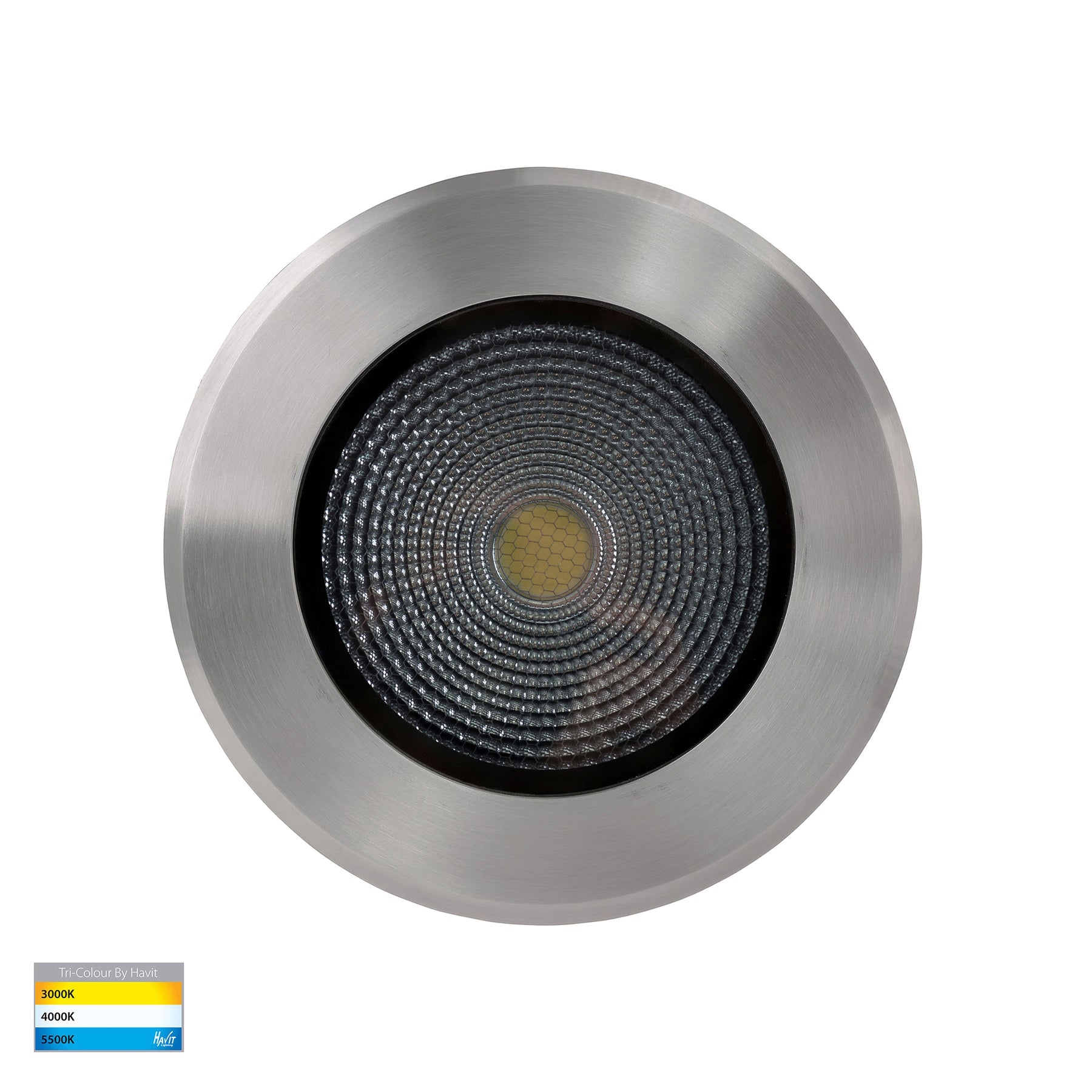 Klip LED Narrow Beam Inground Light 316 Stainless Steel 240V 30W TRI Colour - HV1834T-240V