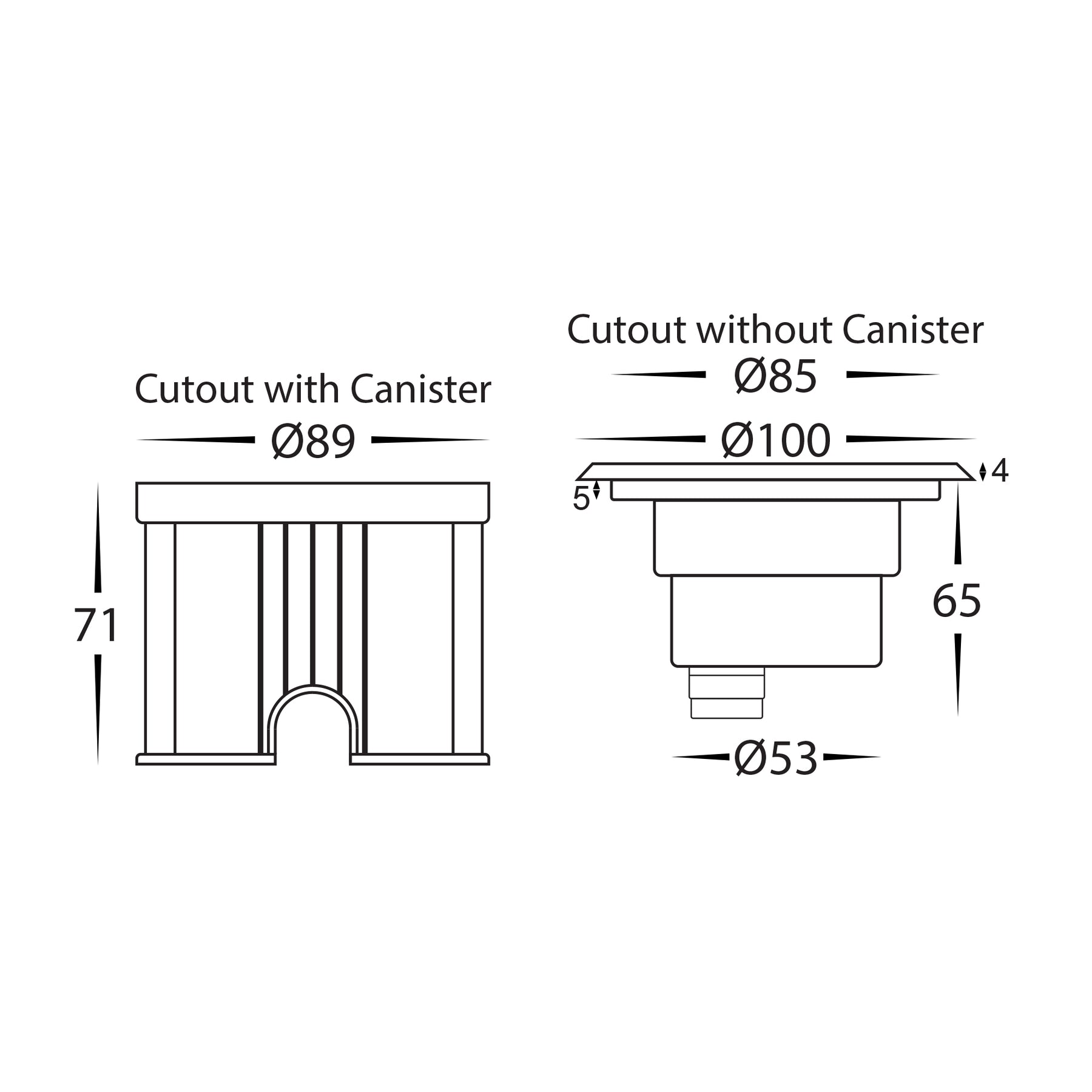 Split LED Inground Light 240V 3W Tri Colour Stainless Steel - HV1841T-240V