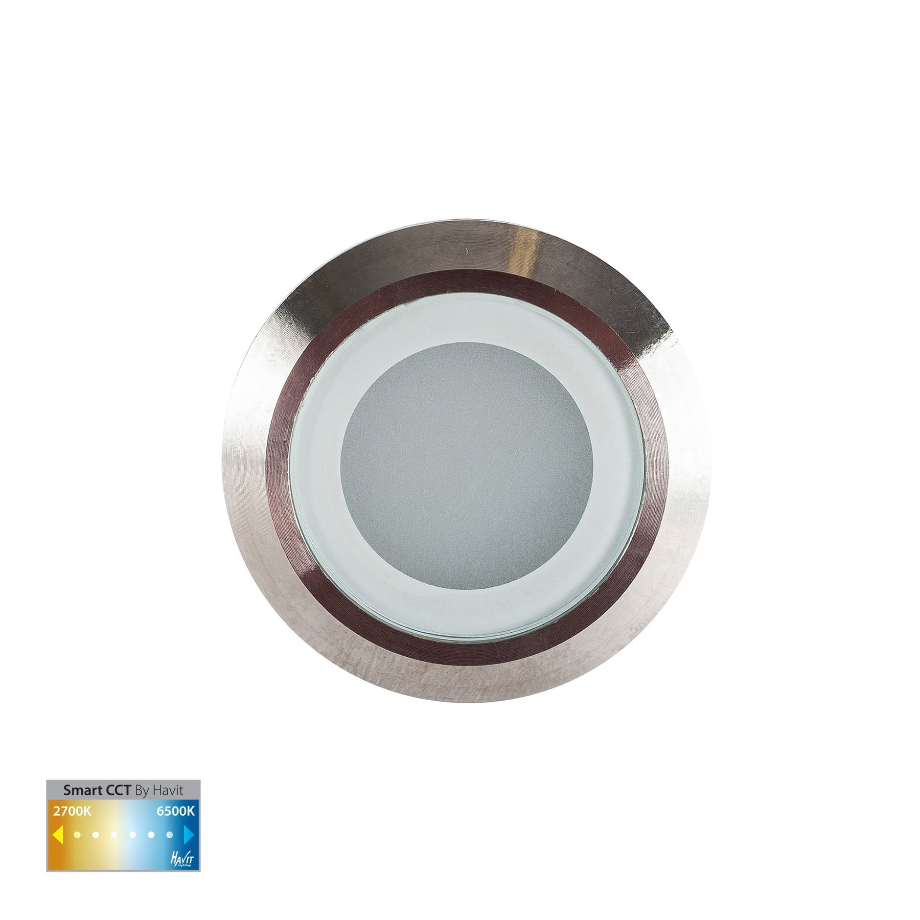 Flame 316 Stainless Steel Smart Single Mini Deck Light CCT - HV28261CCT