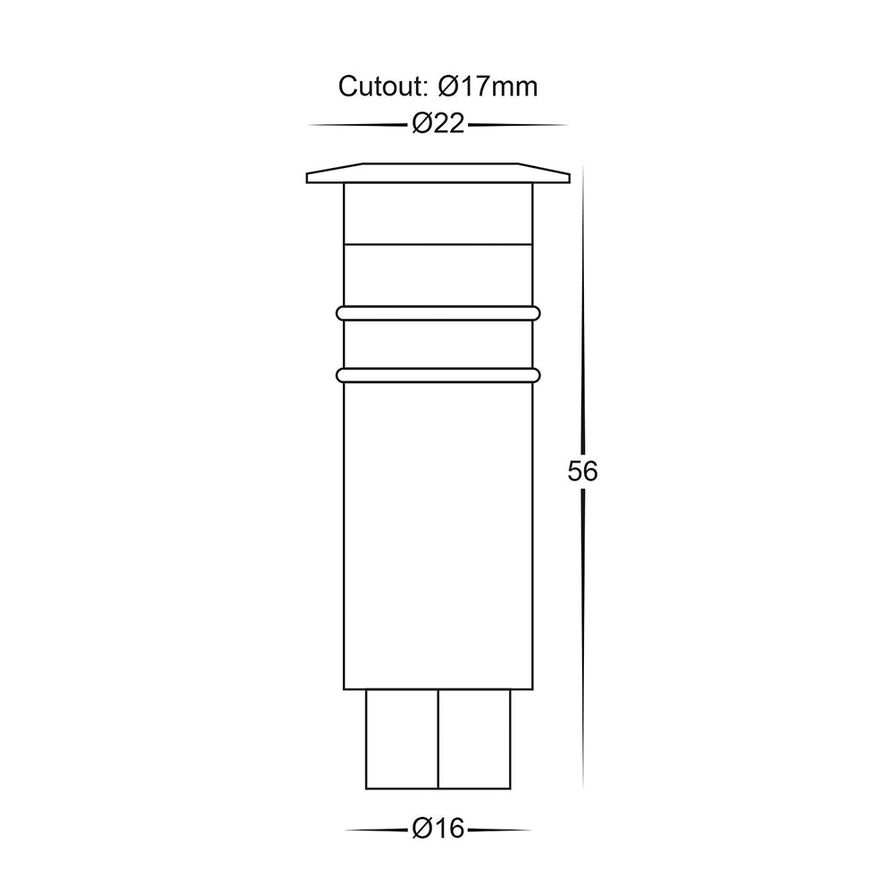 Buy Deck Lights Australia Kett Mini Deck Light 316 Stainless Steel 5500K - HV2861C