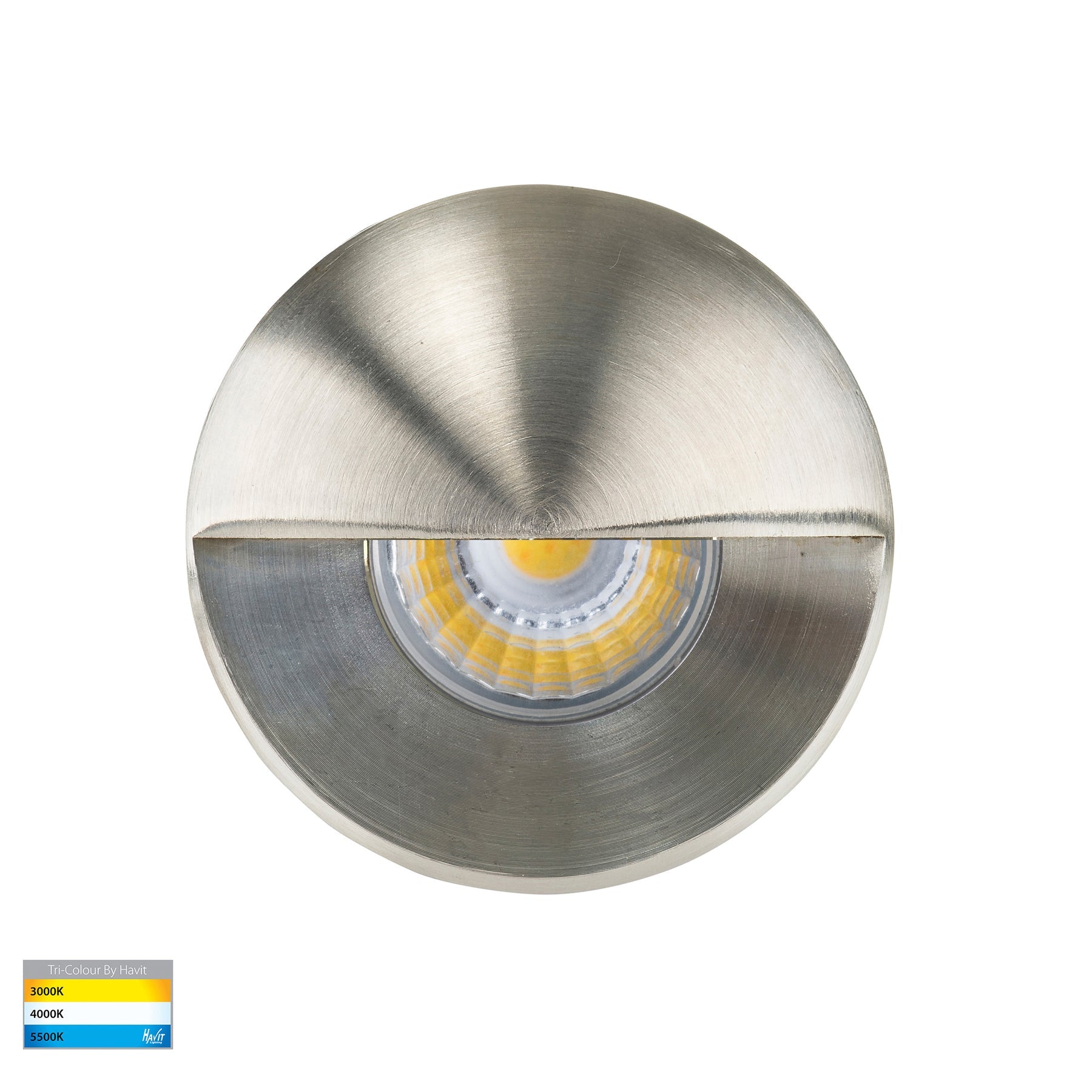 Mini Ollo 316 Stainless Steel Recessed LED Step Light 1W 12V TRI Colour - HV2891T-SS316-12V