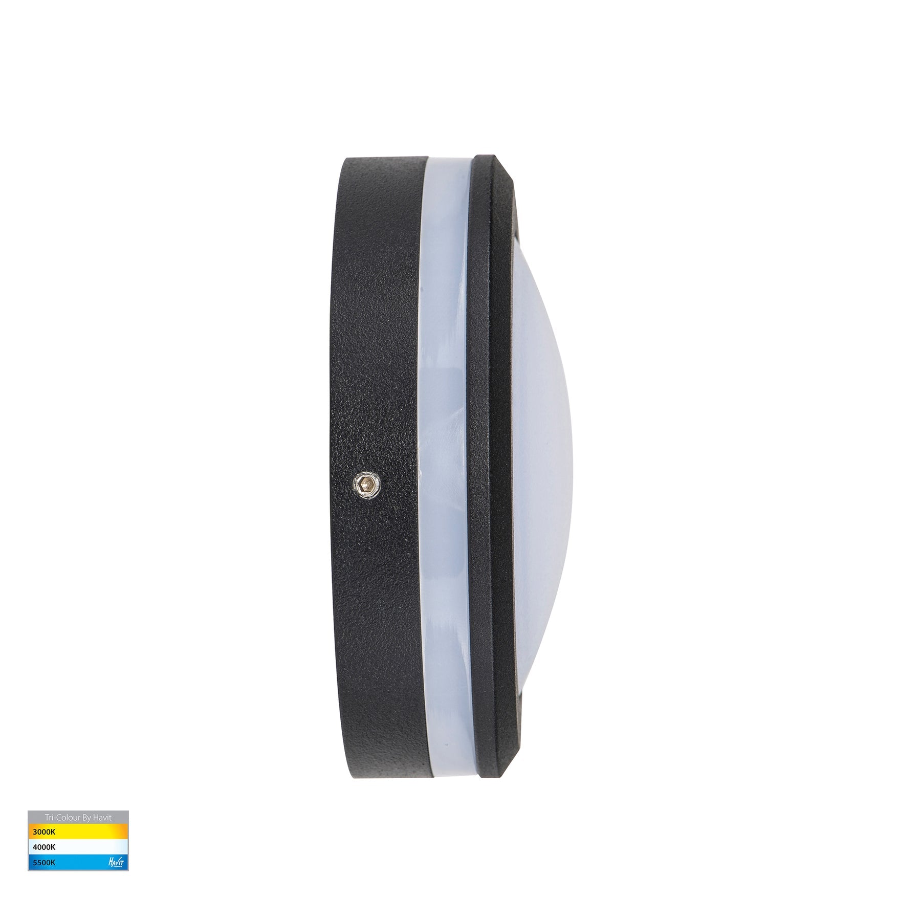 Nava LED Step Light 240V 5W Tri Colour Black - HV2960T-BLK-240V
