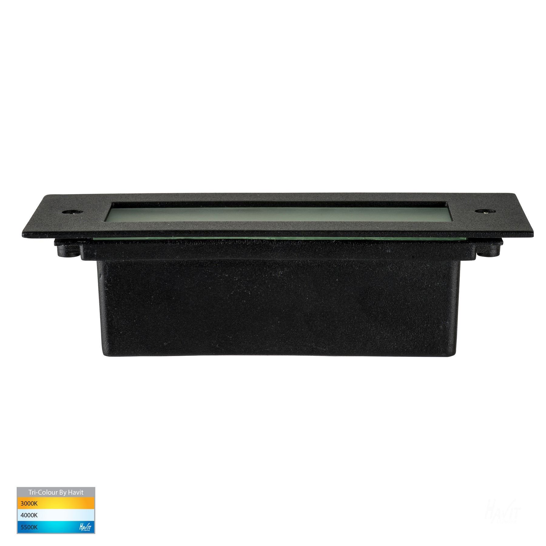 Bata 316 Stainless Steel LED Brick Light Black 6W 240V TRI Colour - HV3005T-BLK-240V