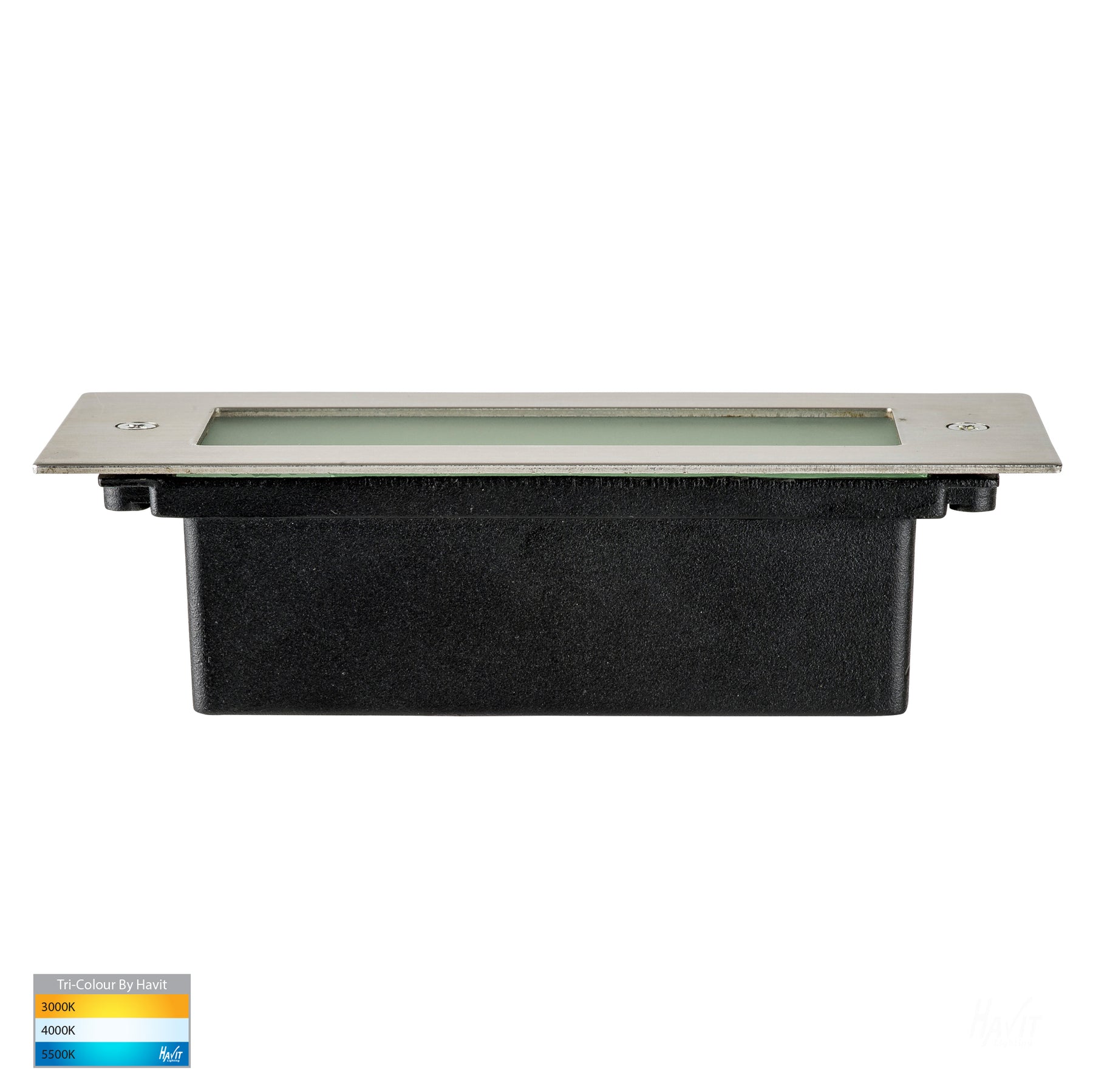 Bata 316 Stainless Steel LED Brick Light Stainless Steel 6W 240V TRI Colour - HV3005T-SS316-240V