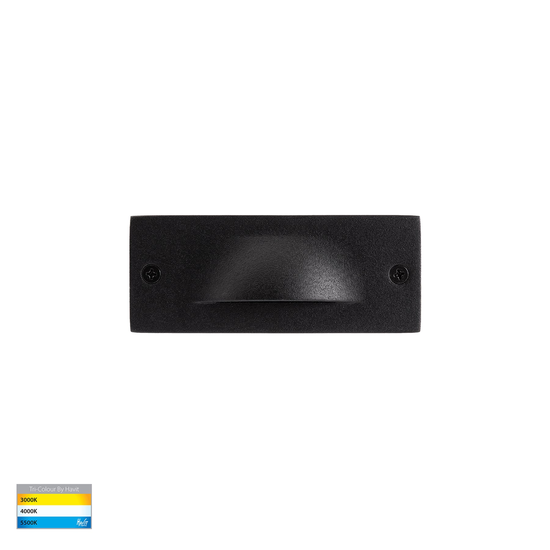 Corba LED Brick Light 3W 240V Tri Colour Black - HV3011T-BLK-240V