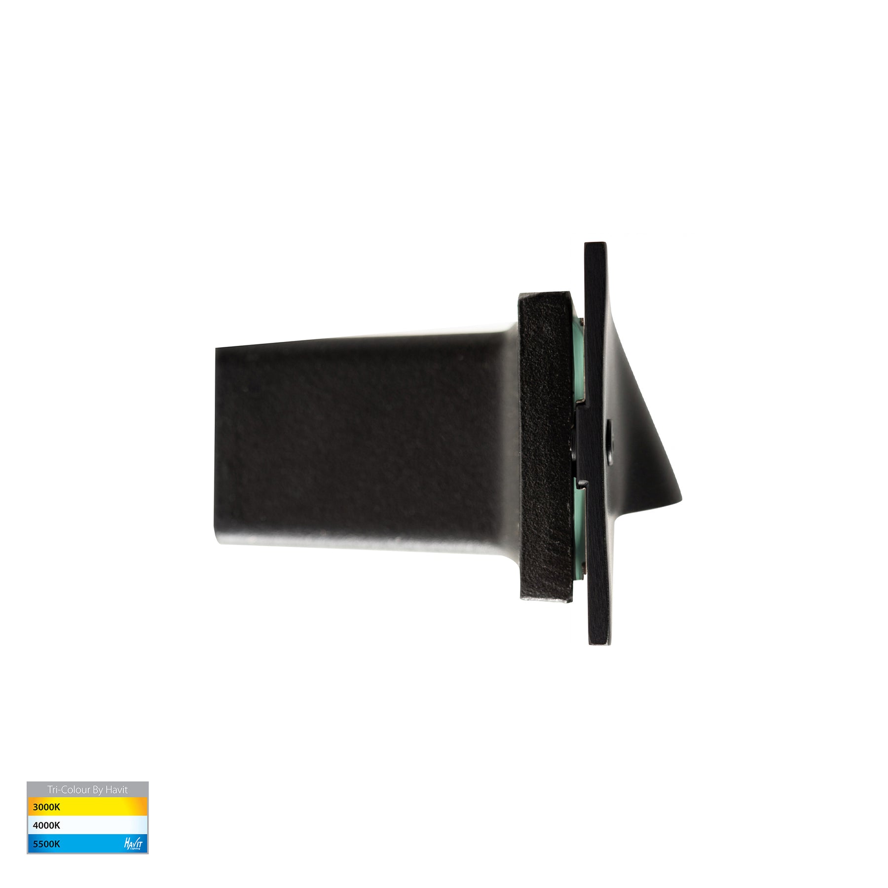 Corba LED Brick Light 3W 240V Tri Colour Black - HV3011T-BLK-240V