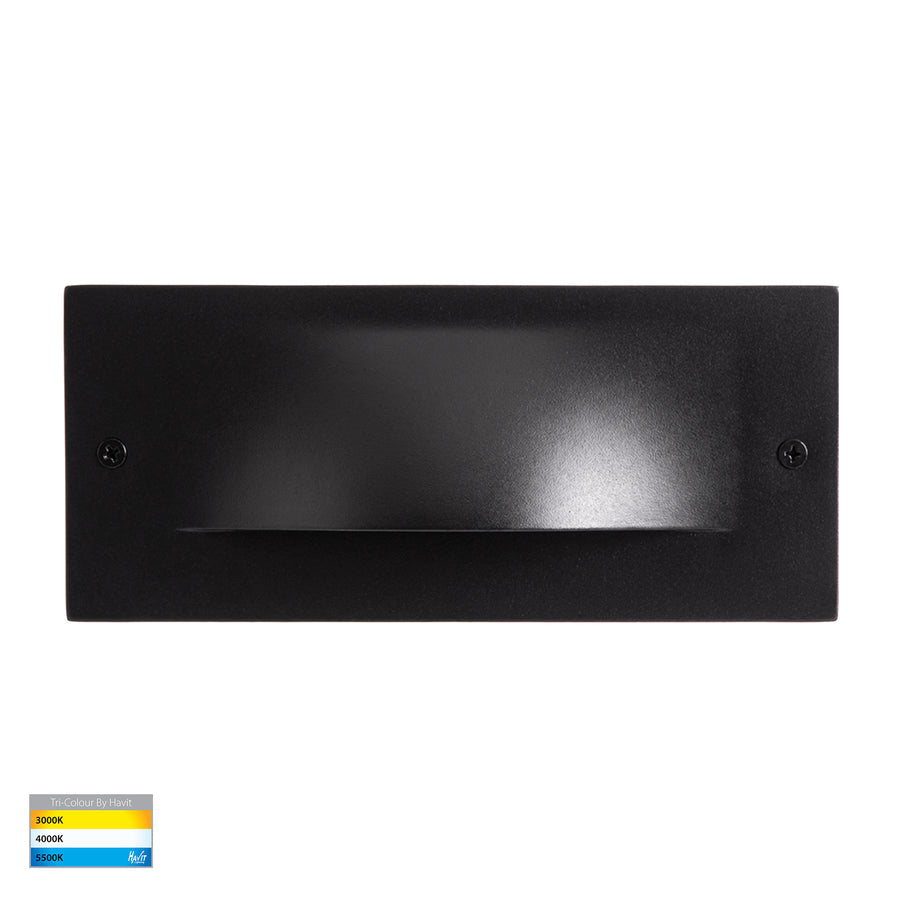 Corba LED Brick Light 10W 12V Tri Colour Black - HV3013T-BLK-12V