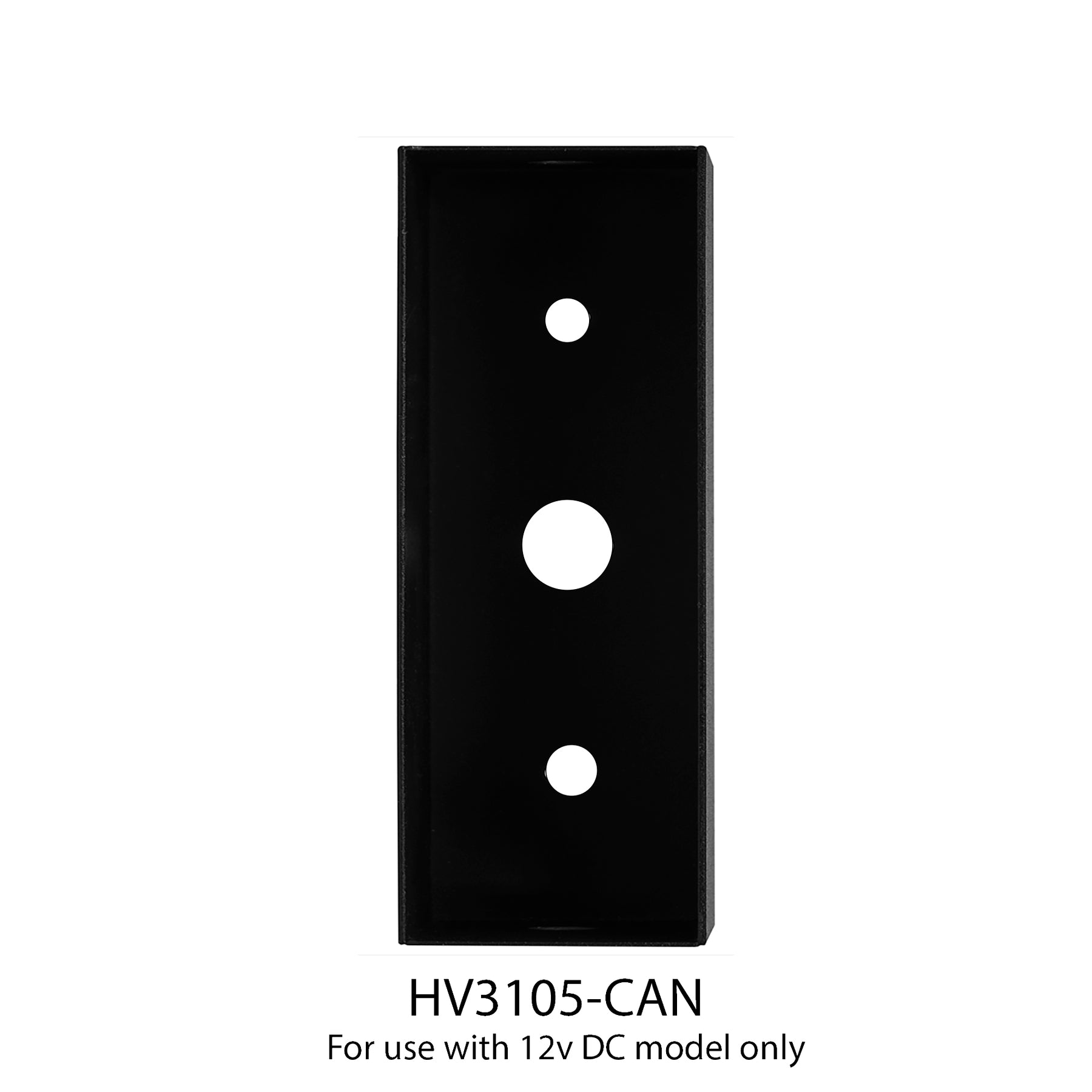 Paso Recessed LED Step Light Black 3W 240V TRI Colour - HV3105T-BLK-240V