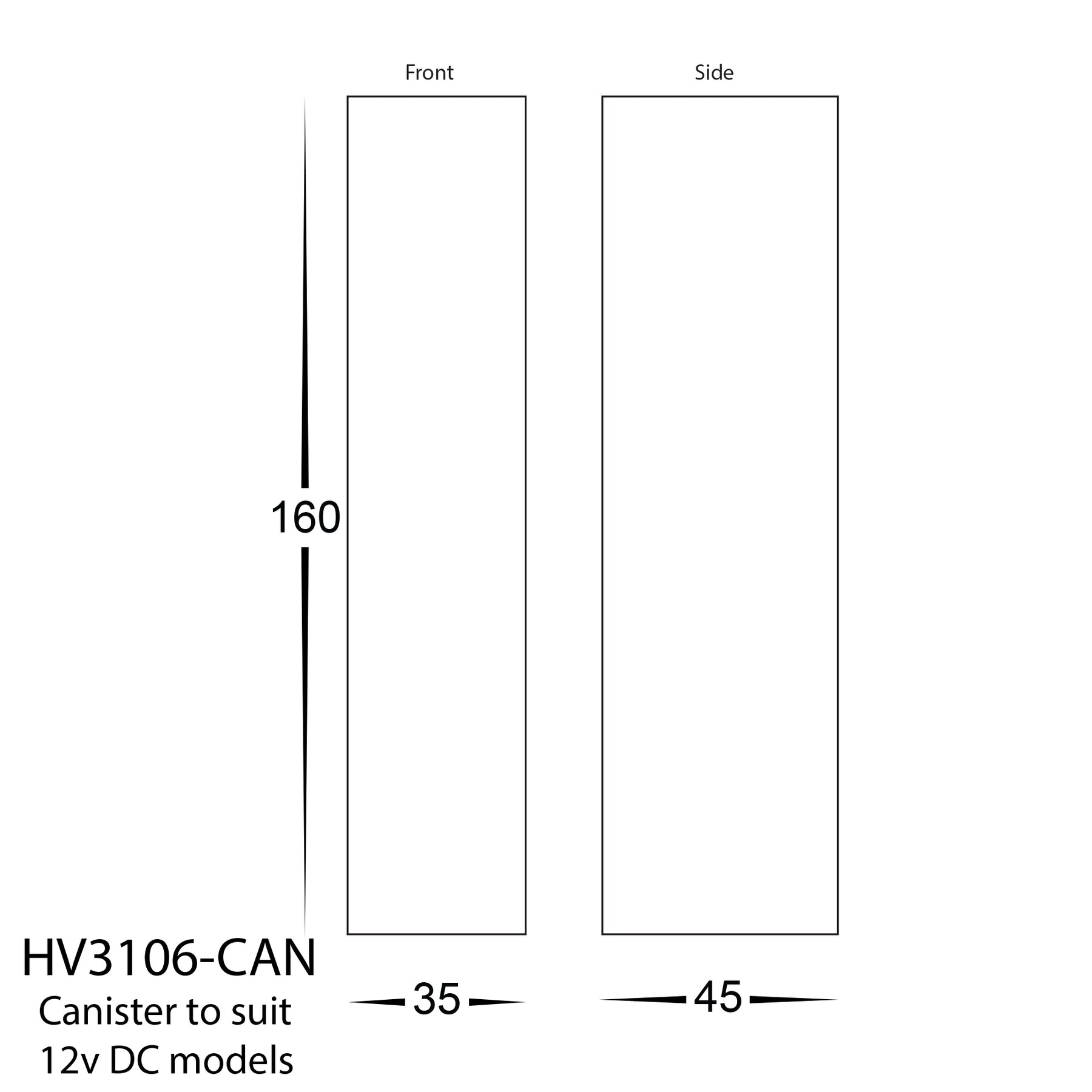 Paso Aluminium Recessed LED Step Light White 3W 12V Tri Colour - HV3106T-WHT-12V