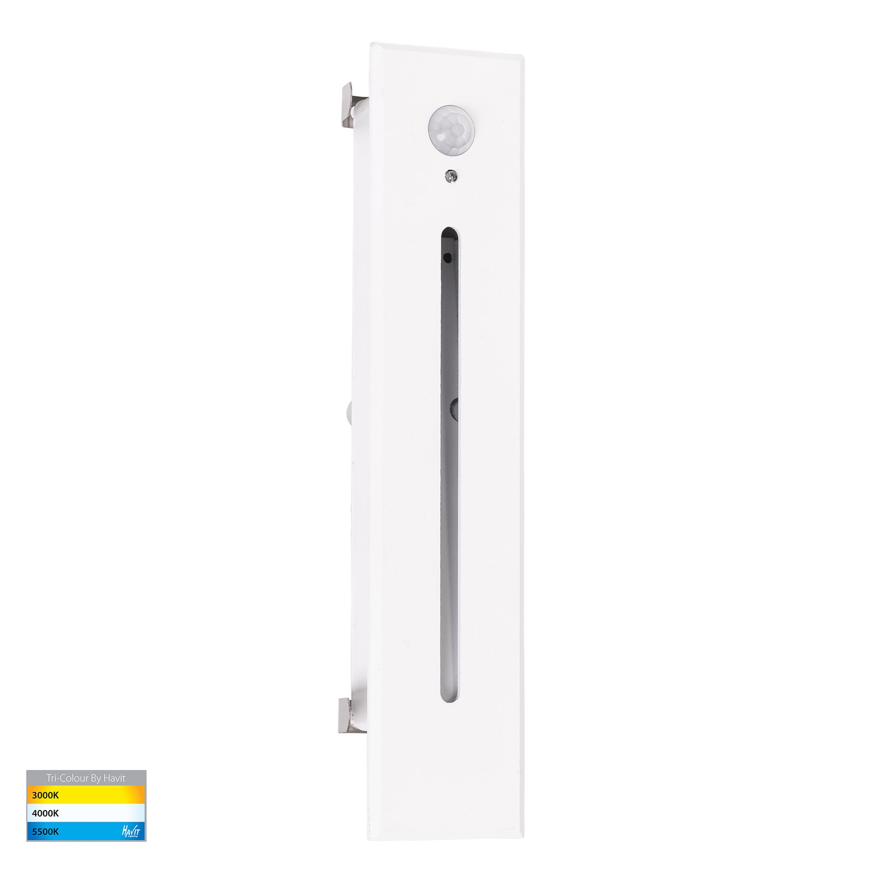 Paso LED Recessed Step Light With Sensor 240V 3W Tri Colour White - HV3106T-WHT-240V-PIR