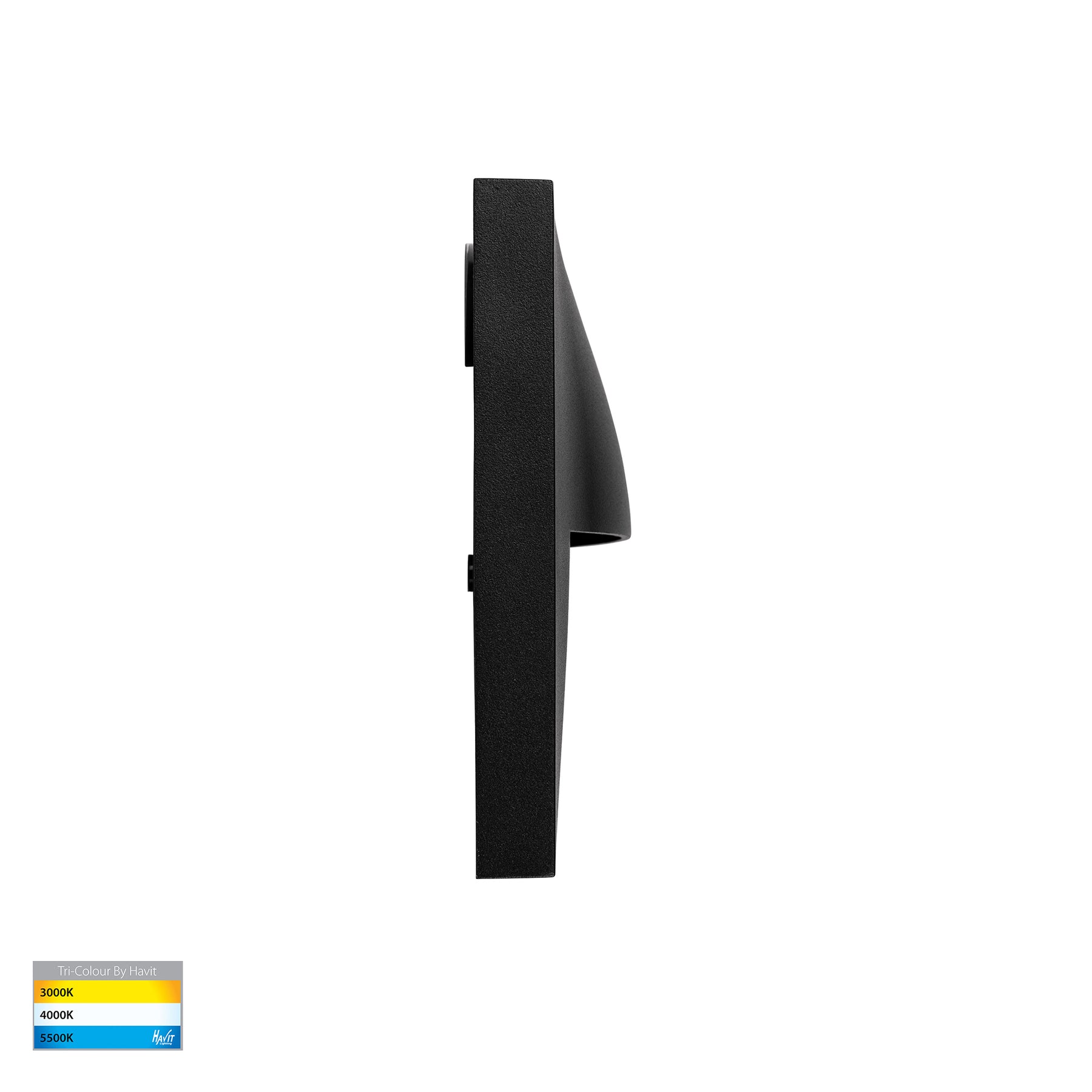 Lisca Square LED Wall Light 12V 3W 3CCT Black - HV3228T-BLK-12V