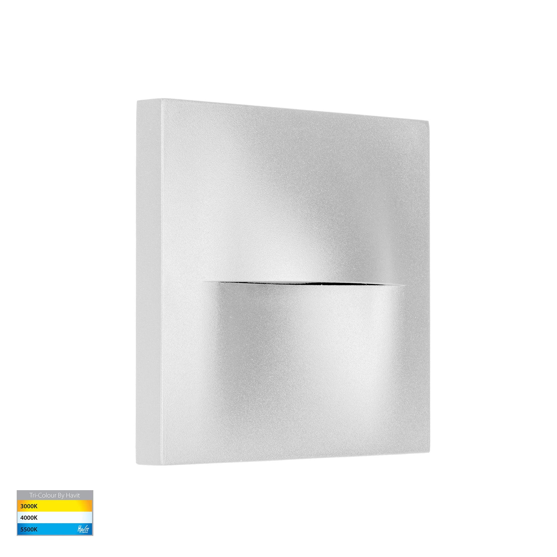 Lisca Square LED Wall Light 240V 3W 3CCT White - HV3228T-WHT-240V
