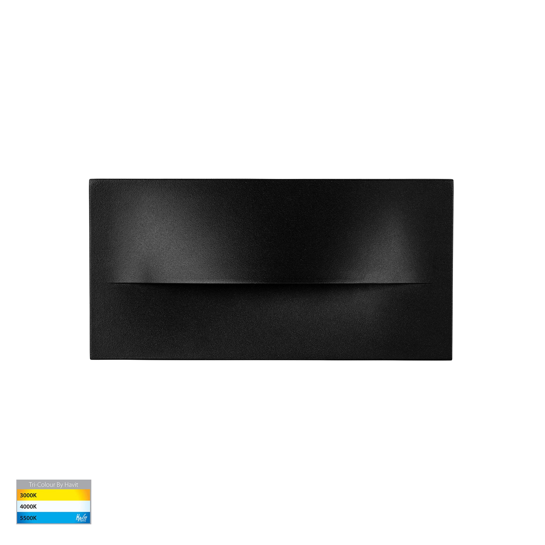 Lisca Rectangular LED Wall Light 240V 5W 3CCT Black - HV3229T-BLK-240V