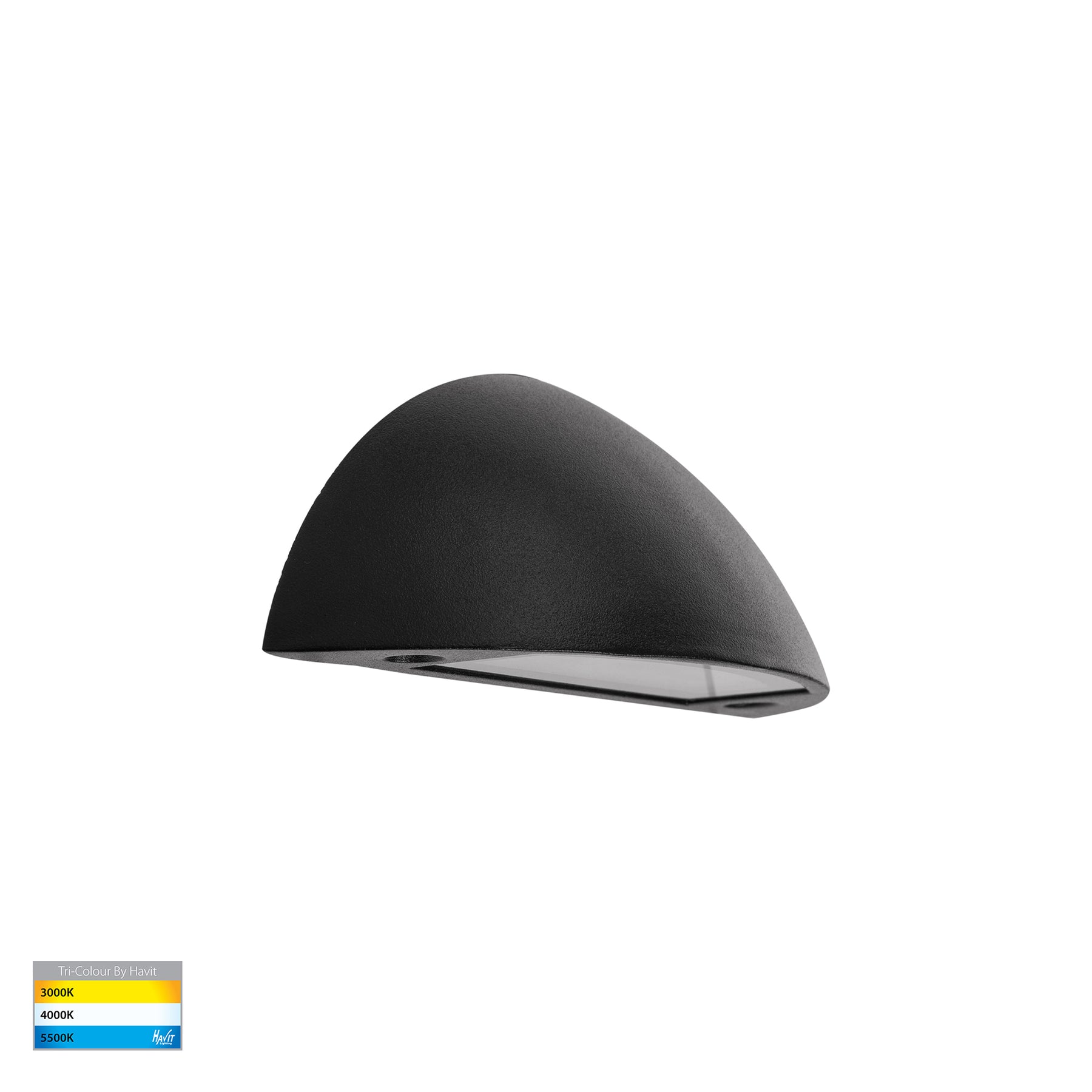 Curva LED Step Light Solid Brass Black 12V 3W Tri Colour - HV3251T-BLK-12V