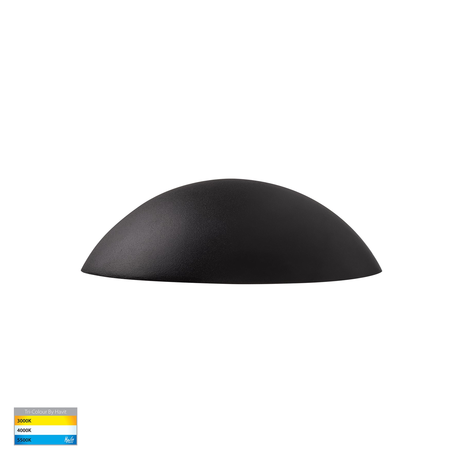 Curva LED Step Light Solid Brass Black 12V 5W Tri Colour - HV3252T-BLK-12V