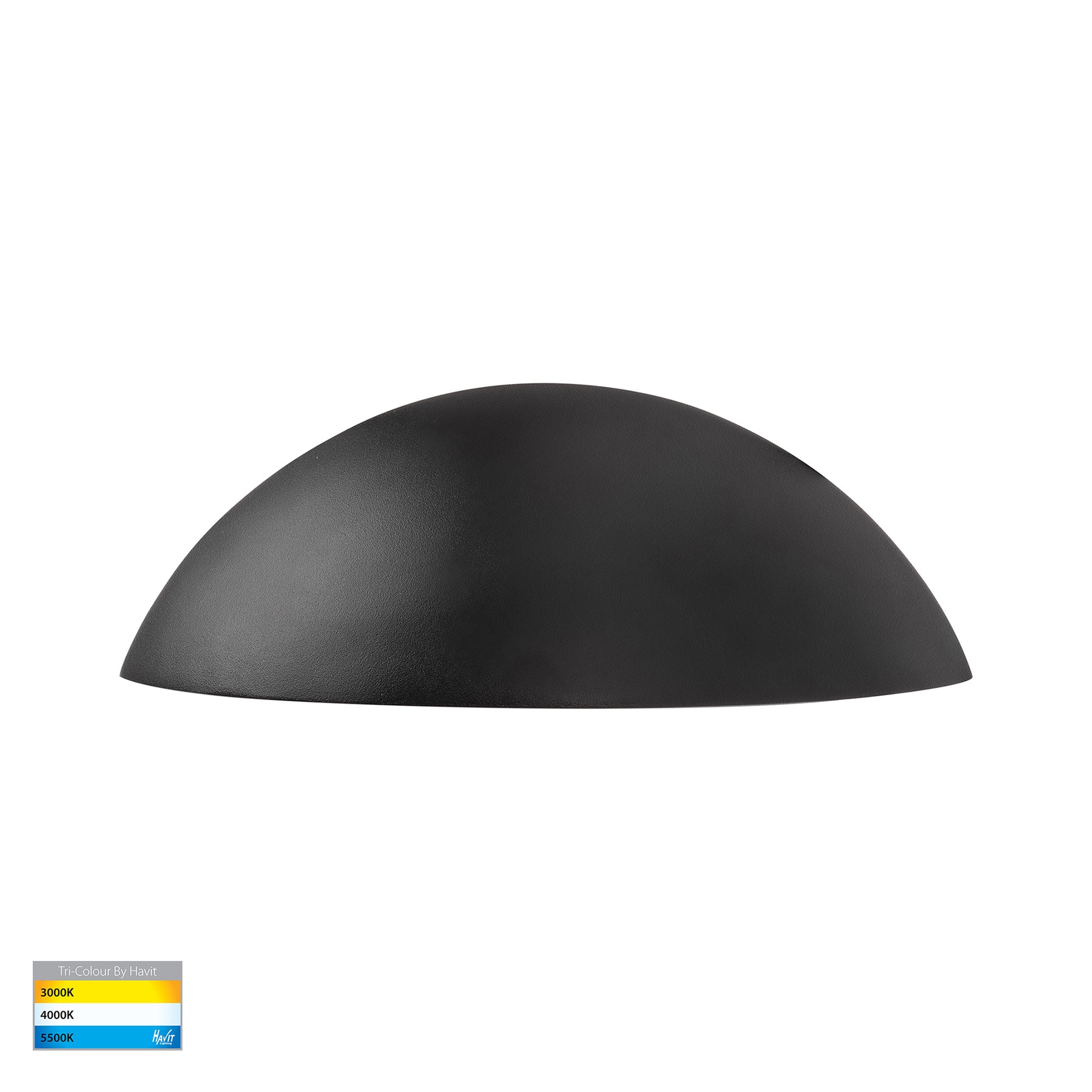 Curva LED Step Light Solid Brass Black 12V 7.5W Tri Colour - HV3253T-BLK-12V