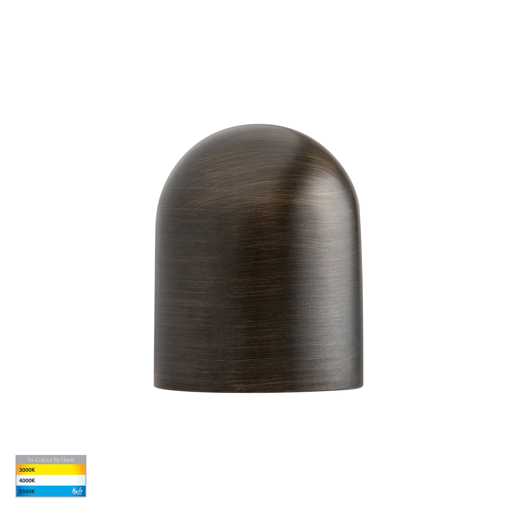 Patra LED Surface Mounted Wall Light 12V 1.5W Tri Colour Antique Brass - HV3284T-AB-12V