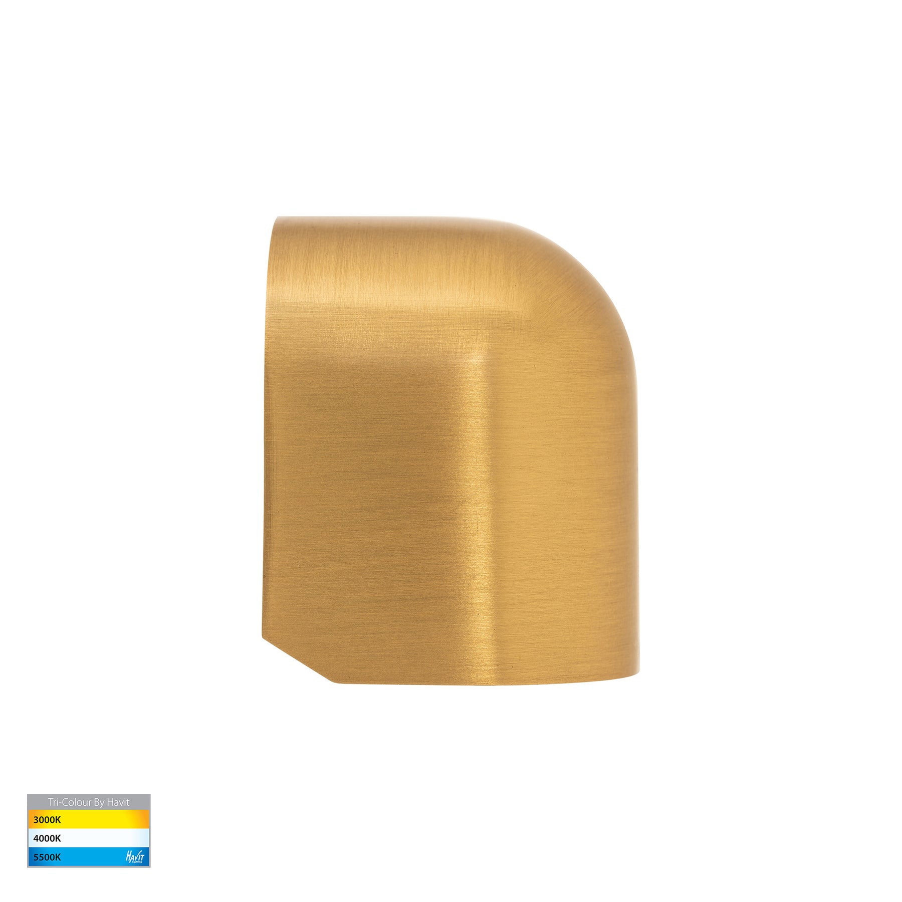 Patra LED Surface Mounted Wall Light 12V 1.5W Tri Colour Brass - HV3284T-BR-12V