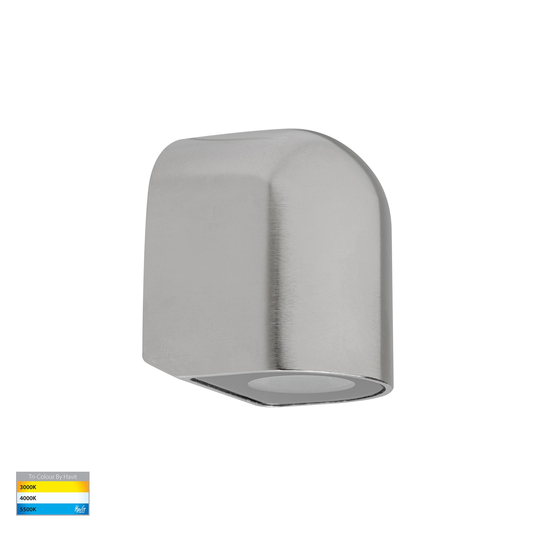 Patra LED Surface Mounted Wall Light 12V 1.5W Tri Colour Stainless Steel - HV3284T-SS316-12V